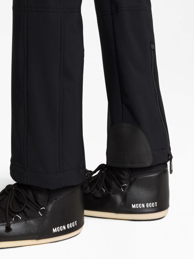 Black High End Straight-leg Ski Salopettes