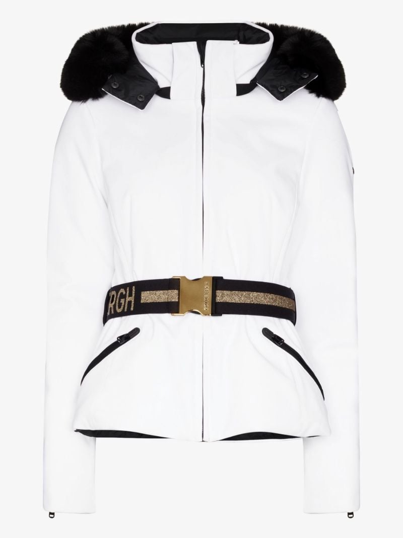 White Hida Padded Ski Jacket