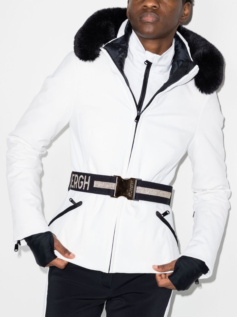 White Hida Padded Ski Jacket