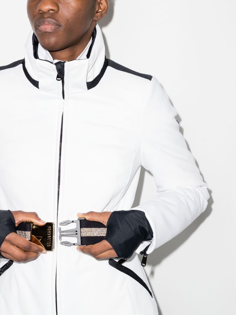 White Hida Padded Ski Jacket