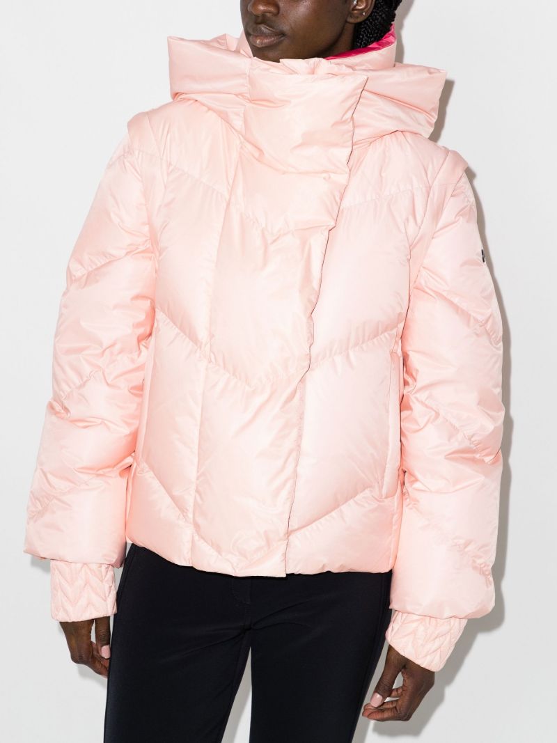 Pink Josie Quilted Padded Ski Jacket