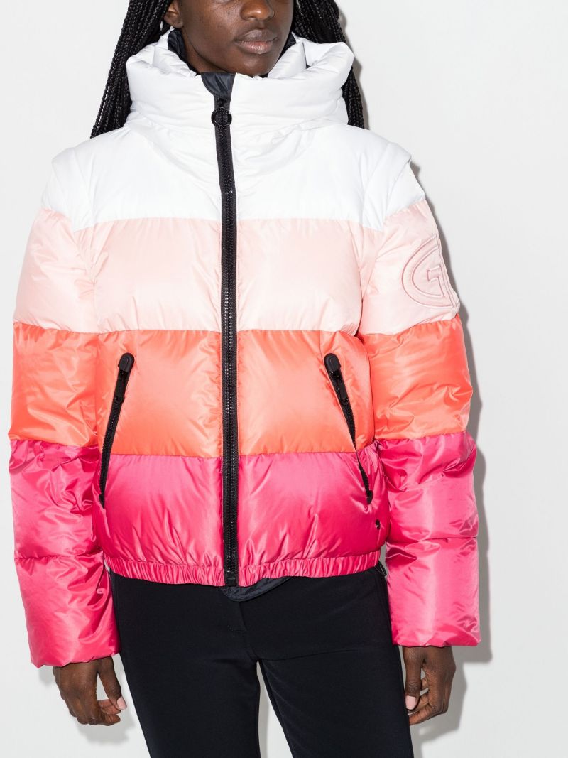 Pink Bliss Colourblock Padded Ski Jacket