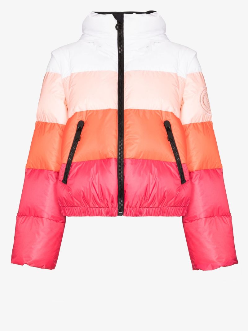 Pink Bliss Colourblock Padded Ski Jacket