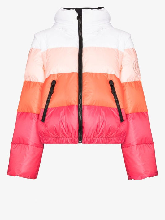 Pink Bliss Colourblock Padded Ski Jacket