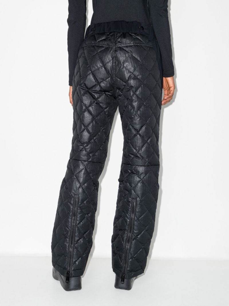 Black Kaya Quilted Ski Salopettes