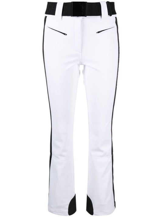 White Cher Stripe Ski Trousers