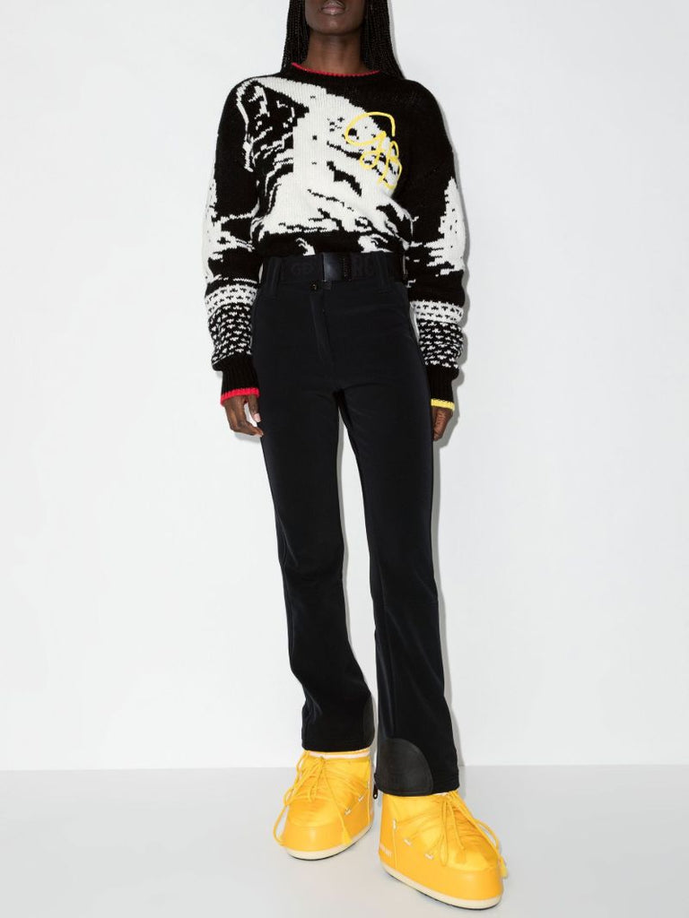 Black Pippa Belted Ski Trousers