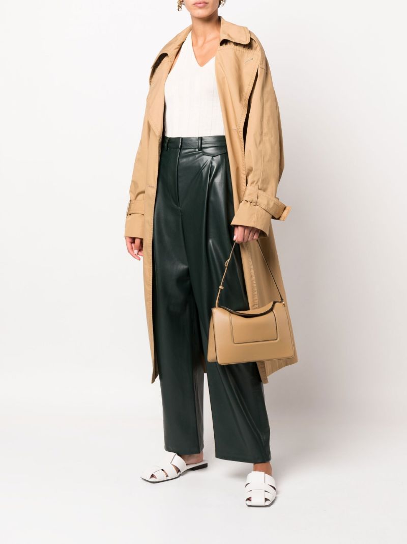 Green Pernille Faux-leather Trousers