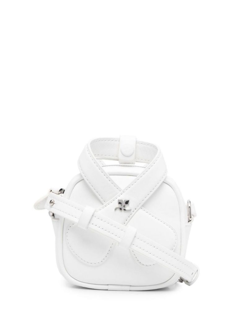 White Loop Leather Mini Bag