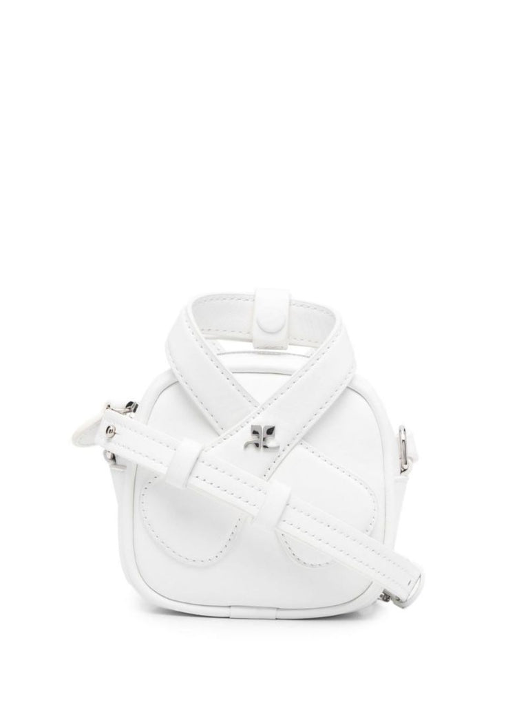 White Loop Leather Mini Bag
