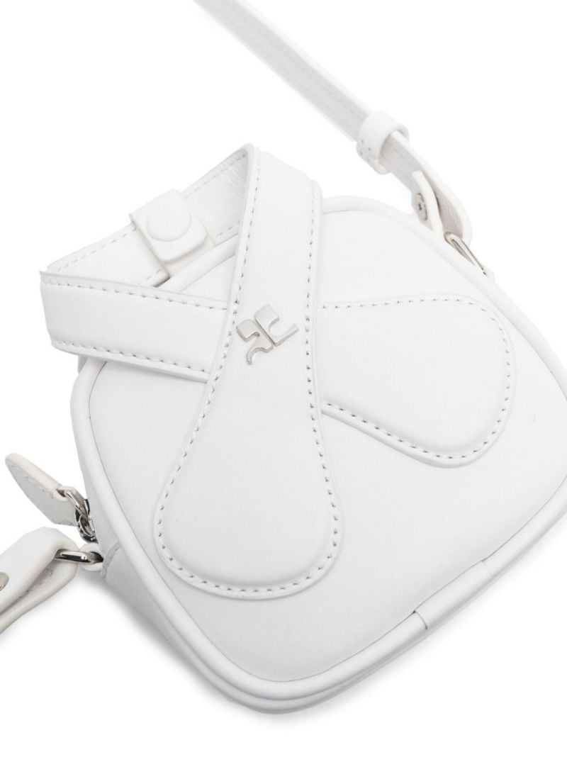 White Loop Leather Mini Bag