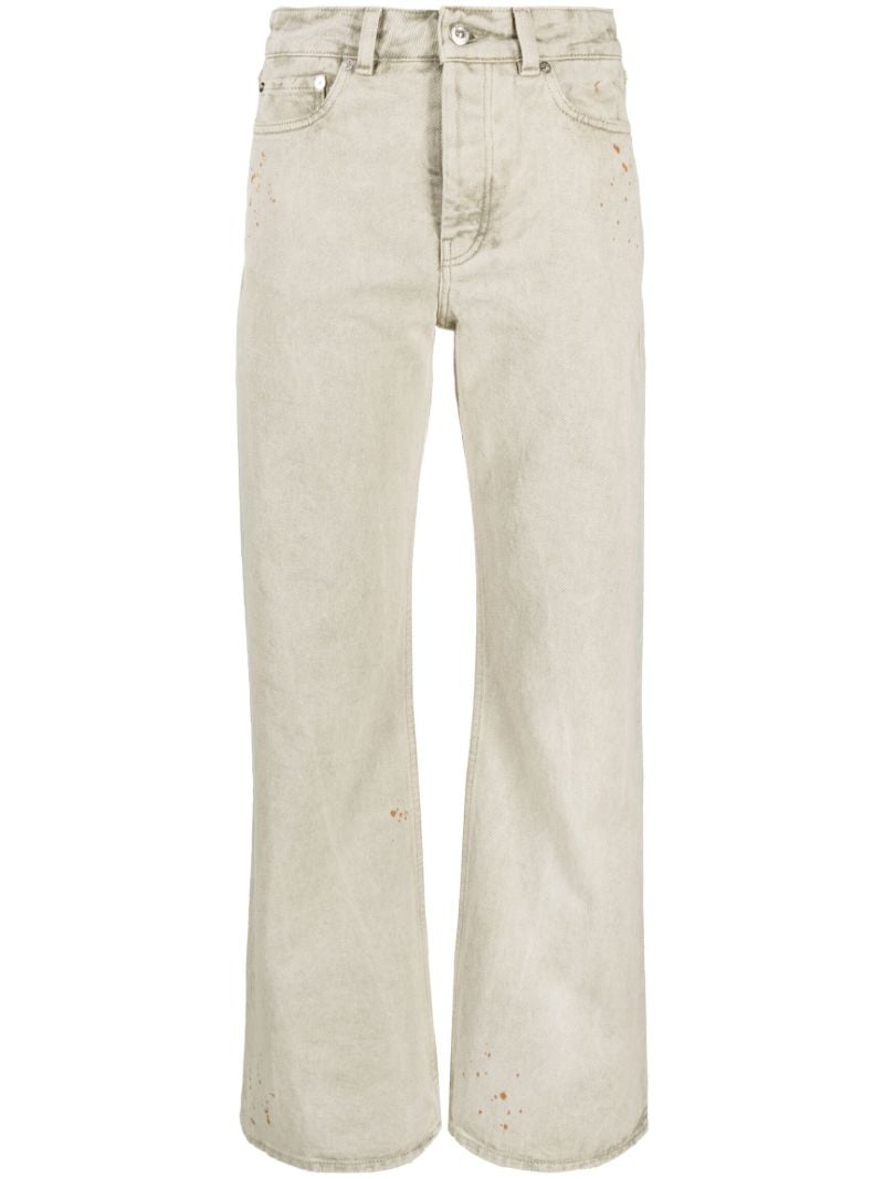Neutral Third Cut Straight Leg Jeans