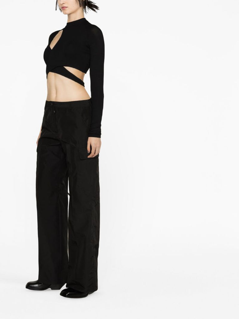 Black Alloy Straight-leg Trousers