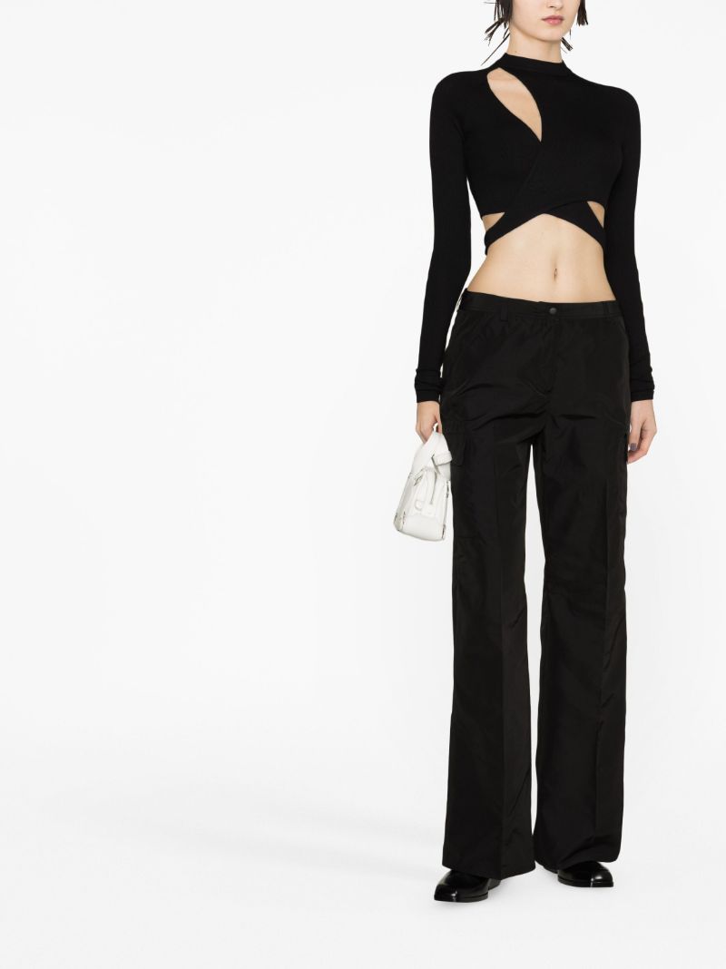 Black Alloy Straight-leg Trousers