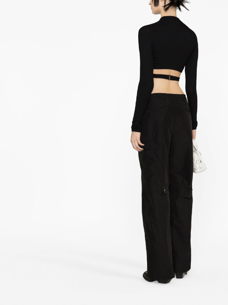 Black Alloy Straight-leg Trousers