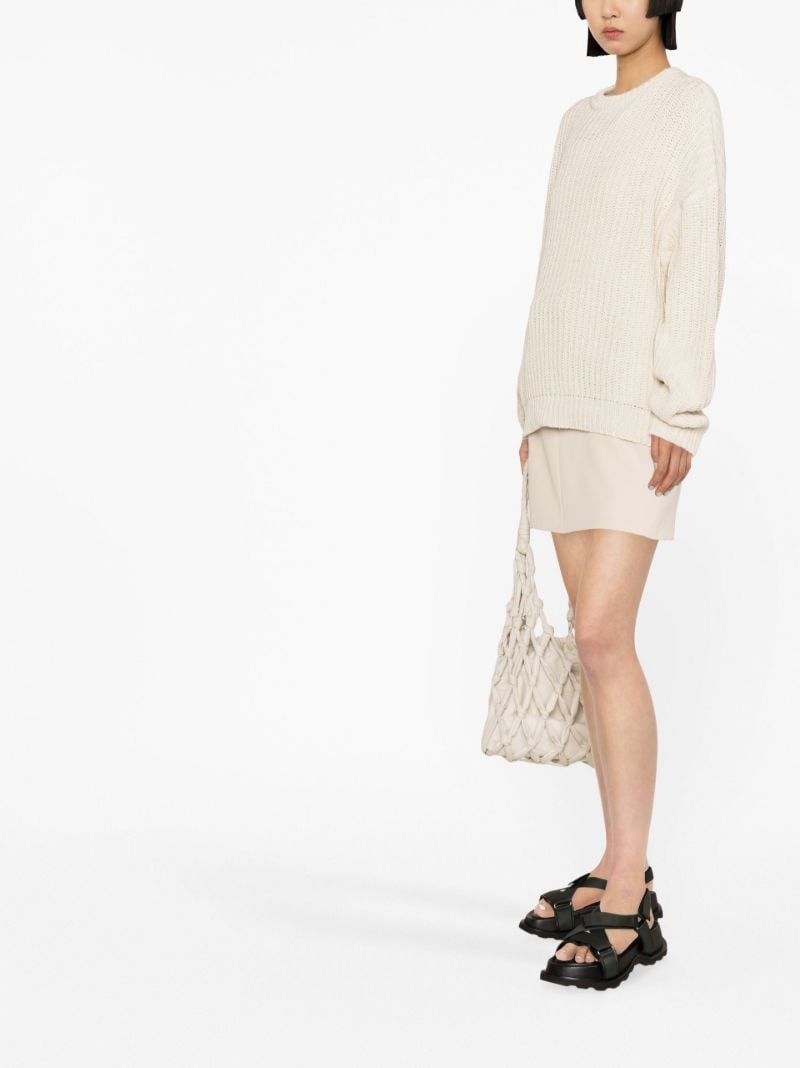 White Sonar Crew Neck Sweater