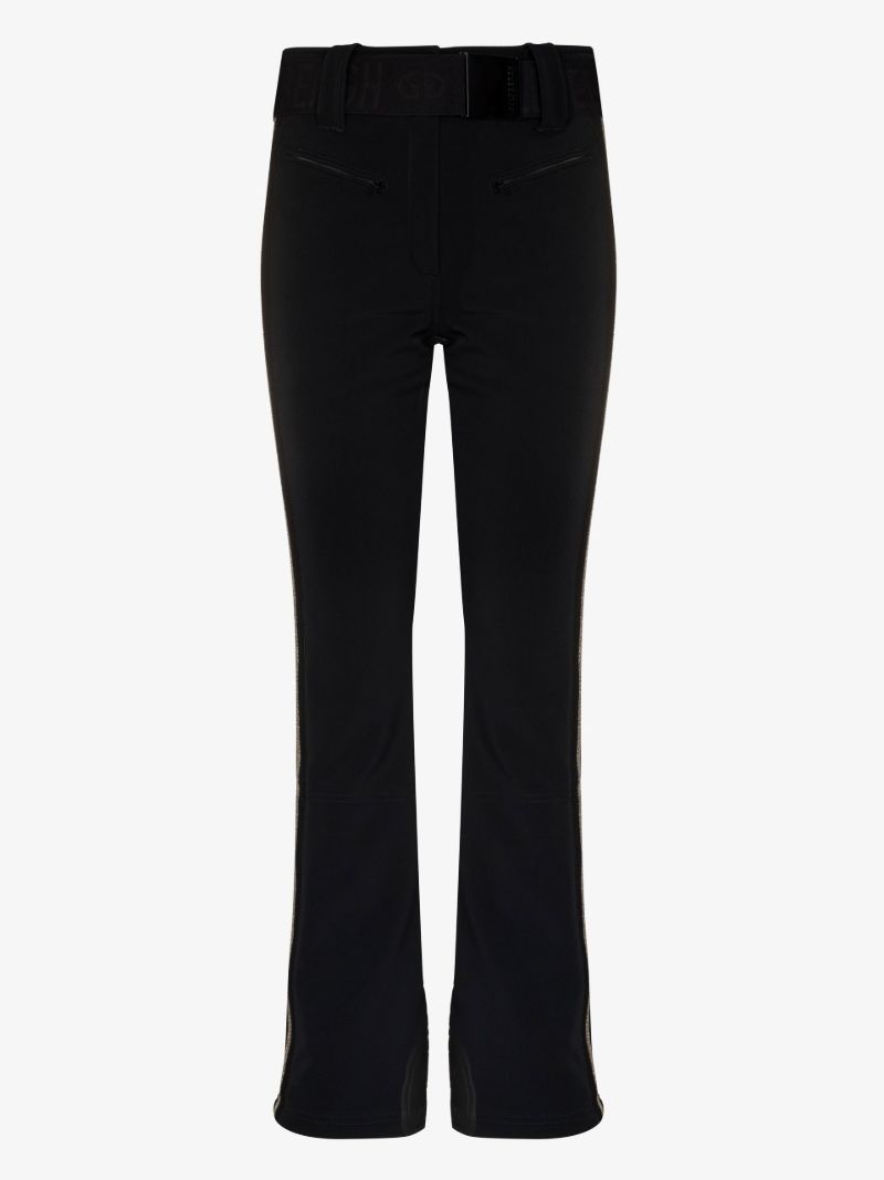 Black Cher Stripe Ski Trousers