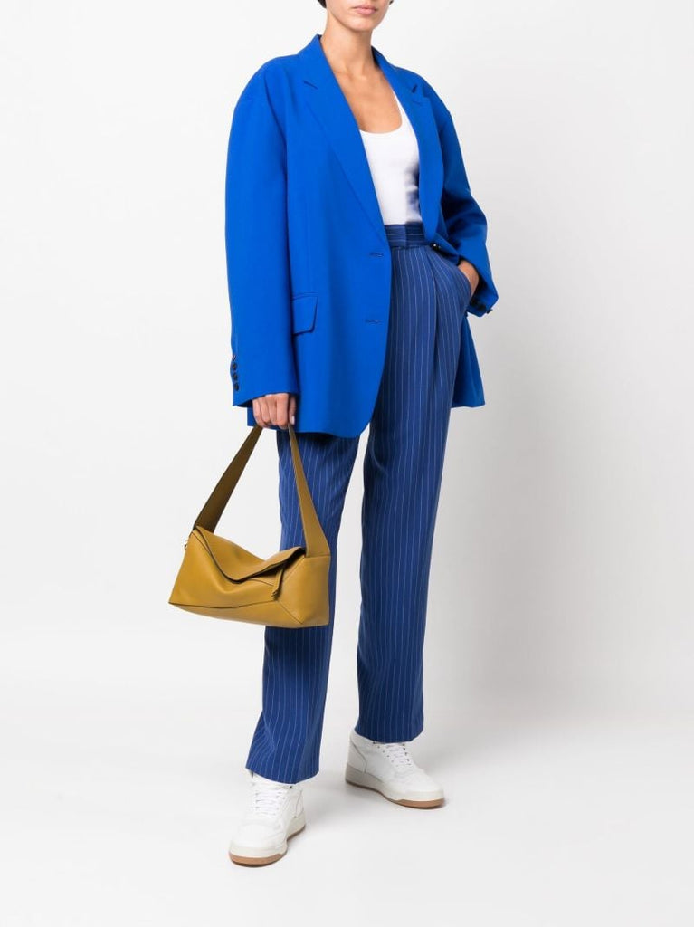 Blue Bea Pinstripe Straight-leg Trousers