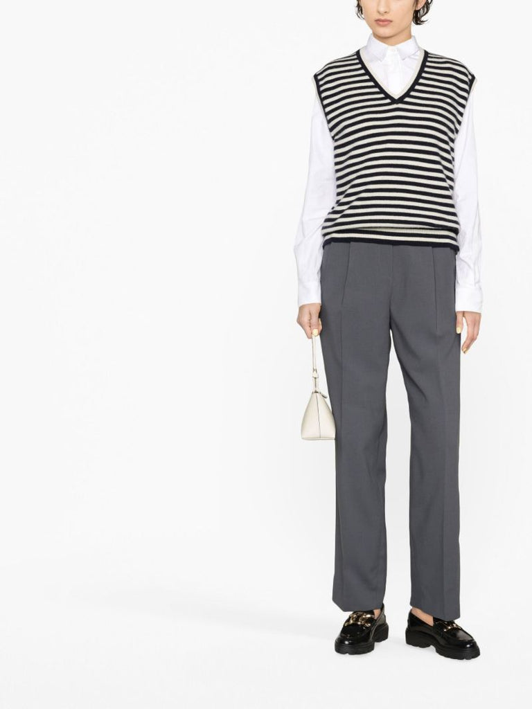 Grey Bea Straight-leg Trousers