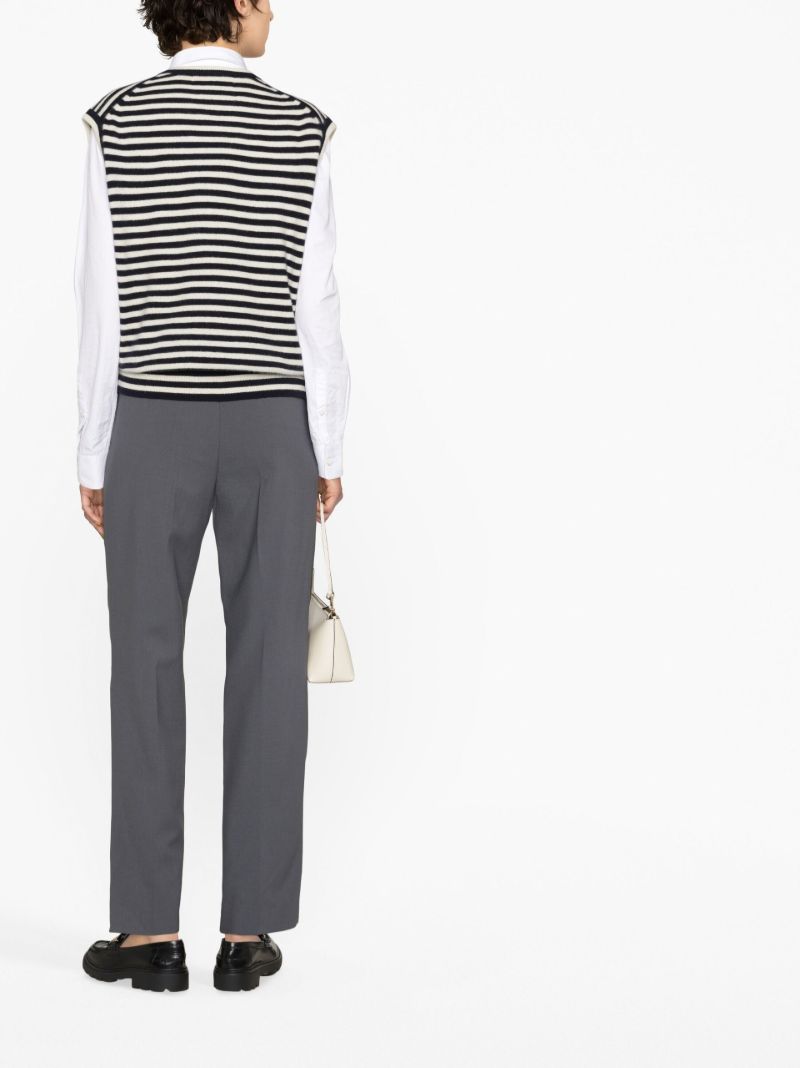 Grey Bea Straight-leg Trousers
