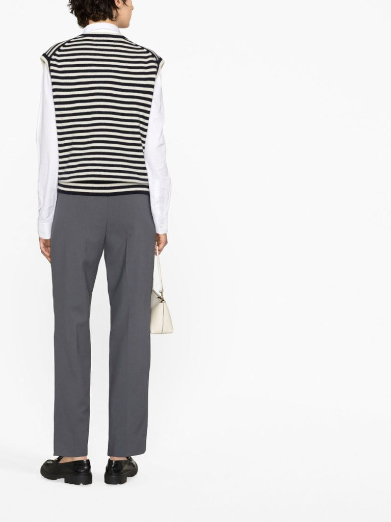 Grey Bea Straight-leg Trousers