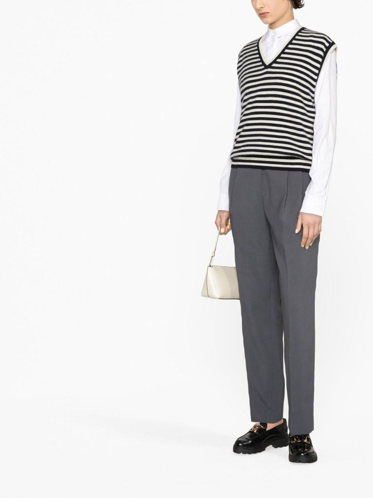 Grey Bea Straight-leg Trousers