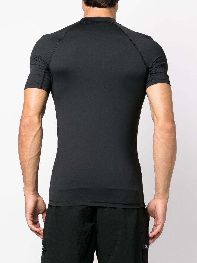 Black Logo Print  T-shirt