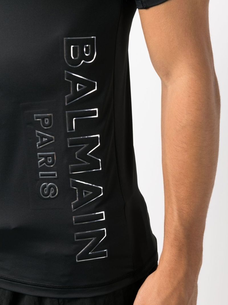 Black Logo Print  T-shirt