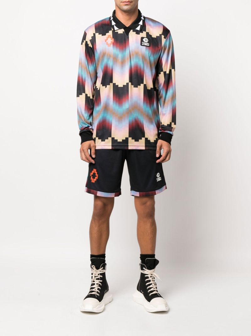 Black Gradient Sport Long Sleeve T-shirt