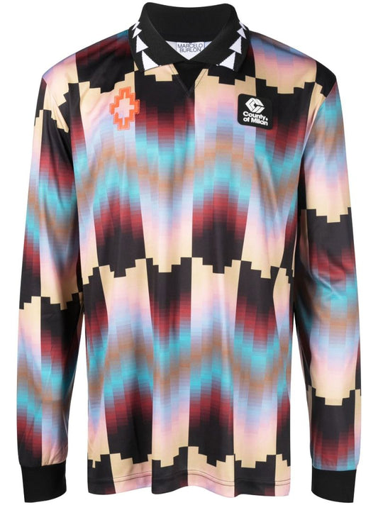 Black Gradient Sport Long Sleeve T-shirt