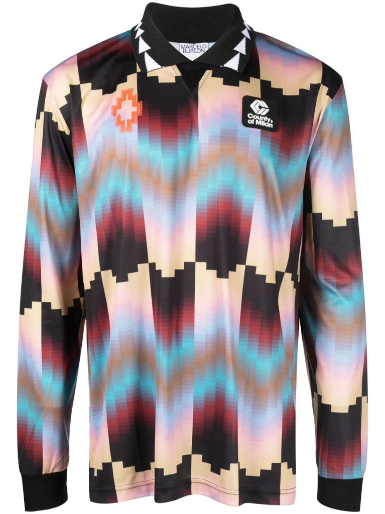 Black Gradient Sport Long Sleeve T-shirt