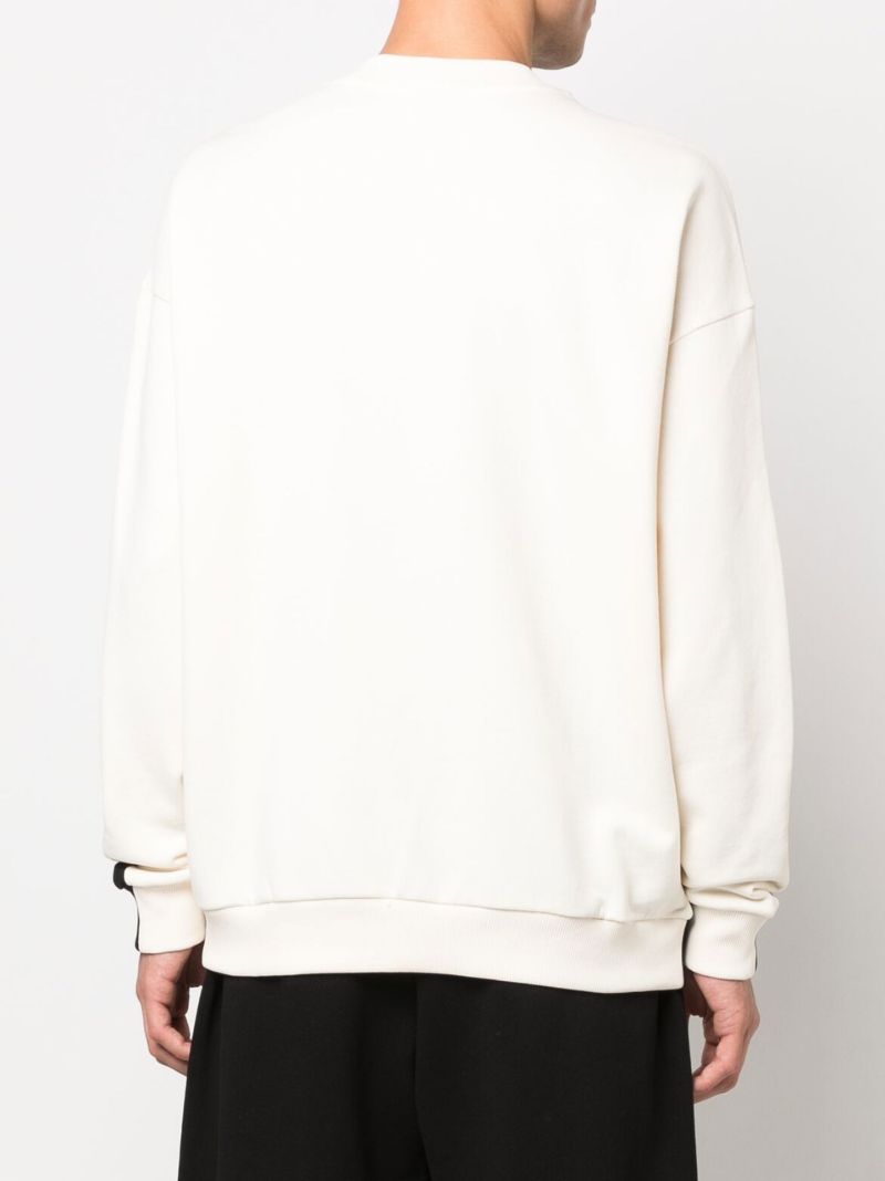 Black Cross Patch Comfort Cotton Sweatshirt