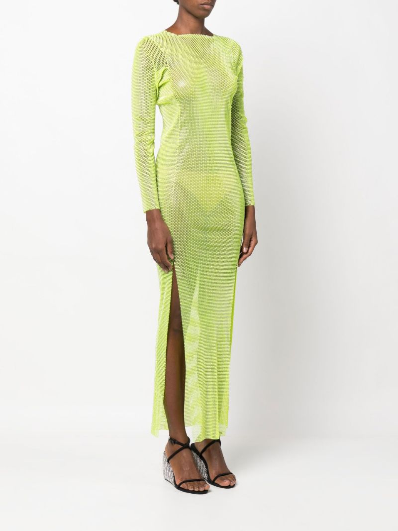 Green Diamonds Crystal-embellished Maxi Dress