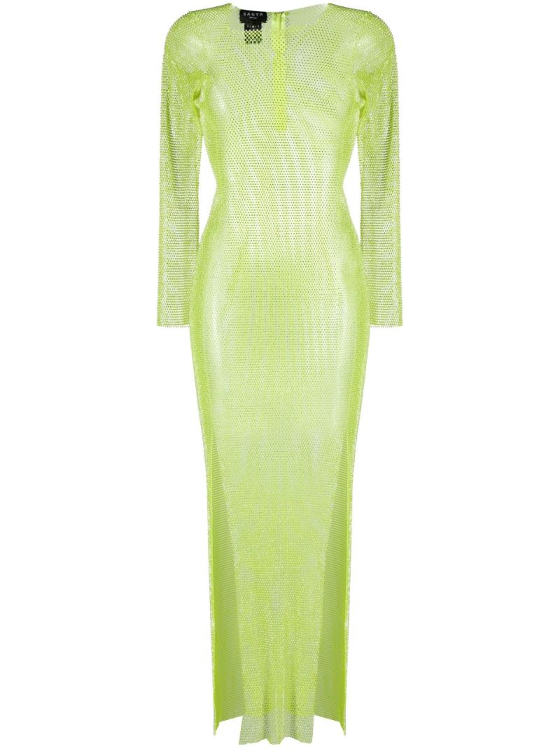 Green Diamonds Crystal-embellished Maxi Dress