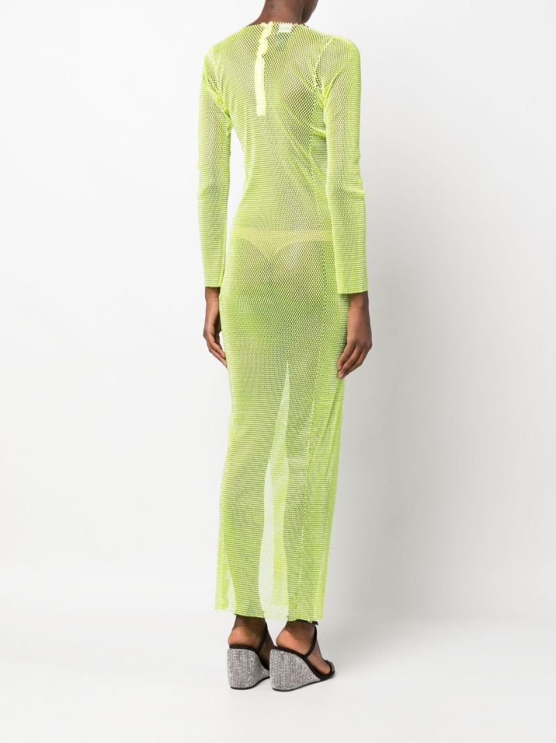 Green Diamonds Crystal-embellished Maxi Dress
