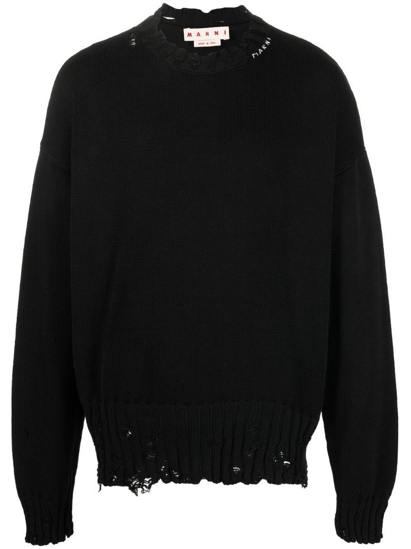 Black Logo-embroidered Jumper