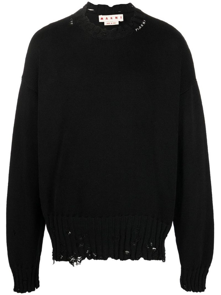 Black Logo-embroidered Jumper