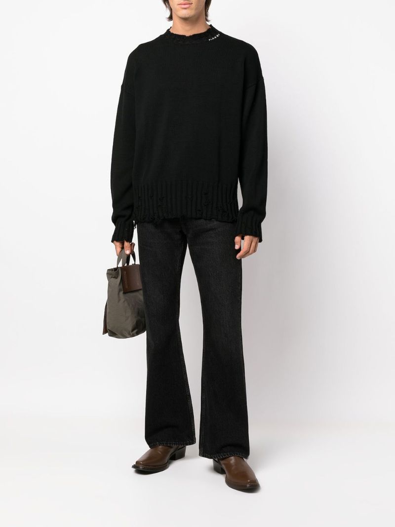 Black Logo-embroidered Jumper