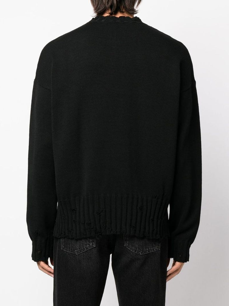 Black Logo-embroidered Jumper