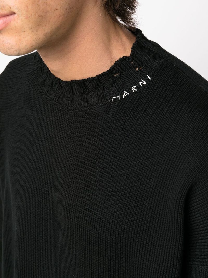 Black Logo-embroidered Jumper