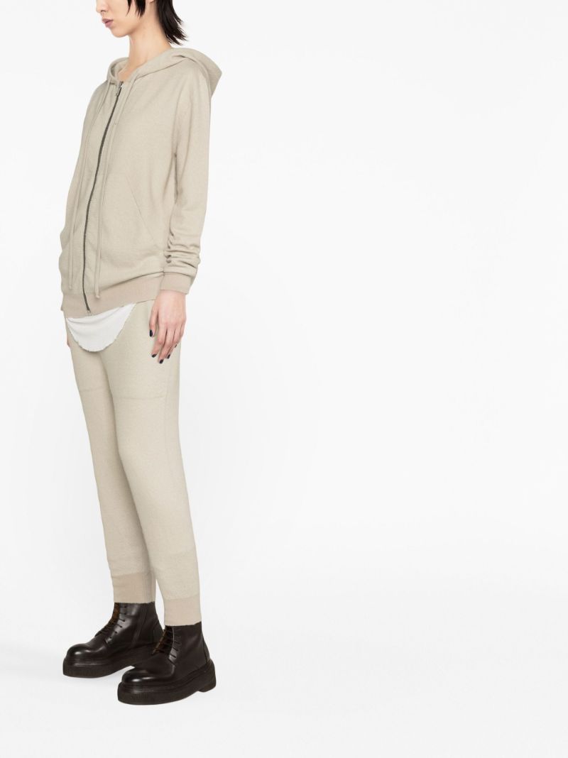 Neutral Cashmere Zip Hoodie