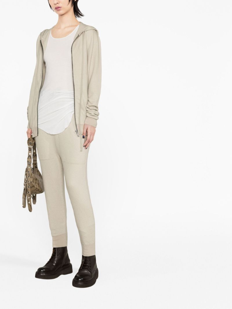 Neutral Cashmere Track Pants