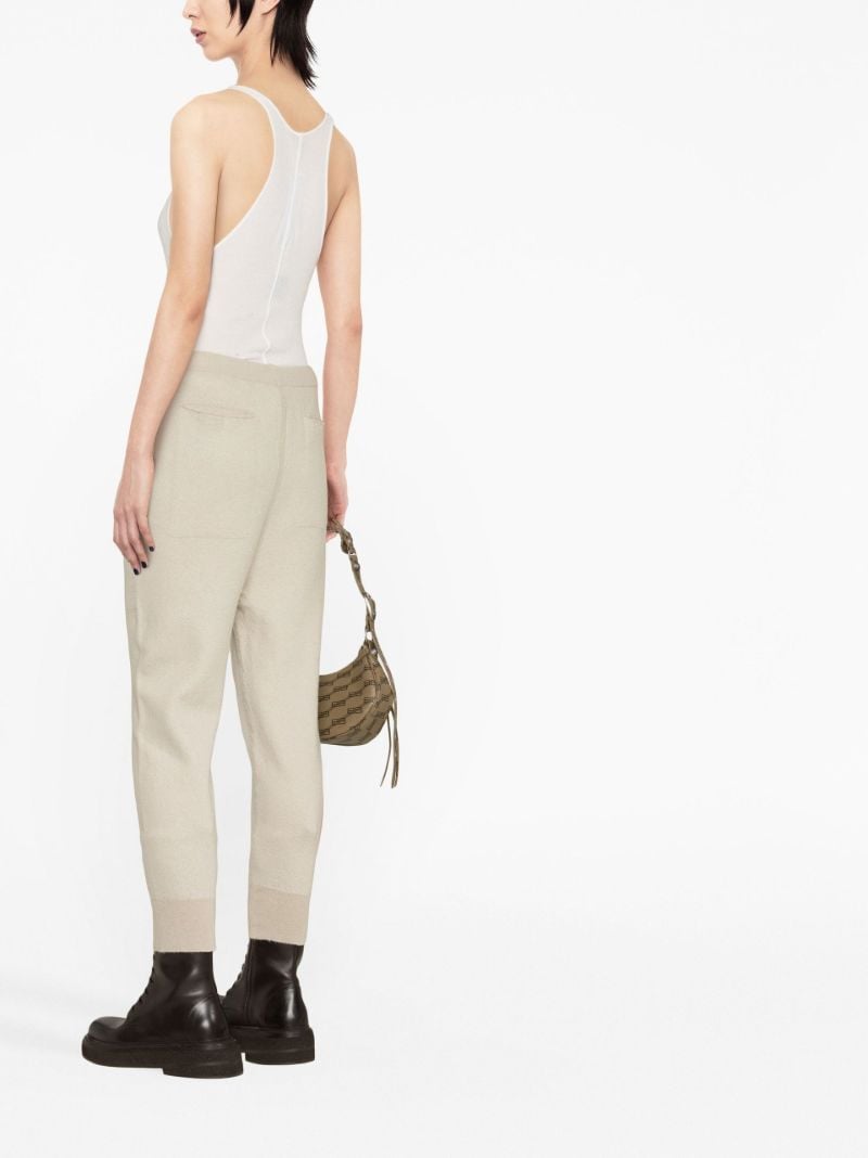 Neutral Cashmere Track Pants