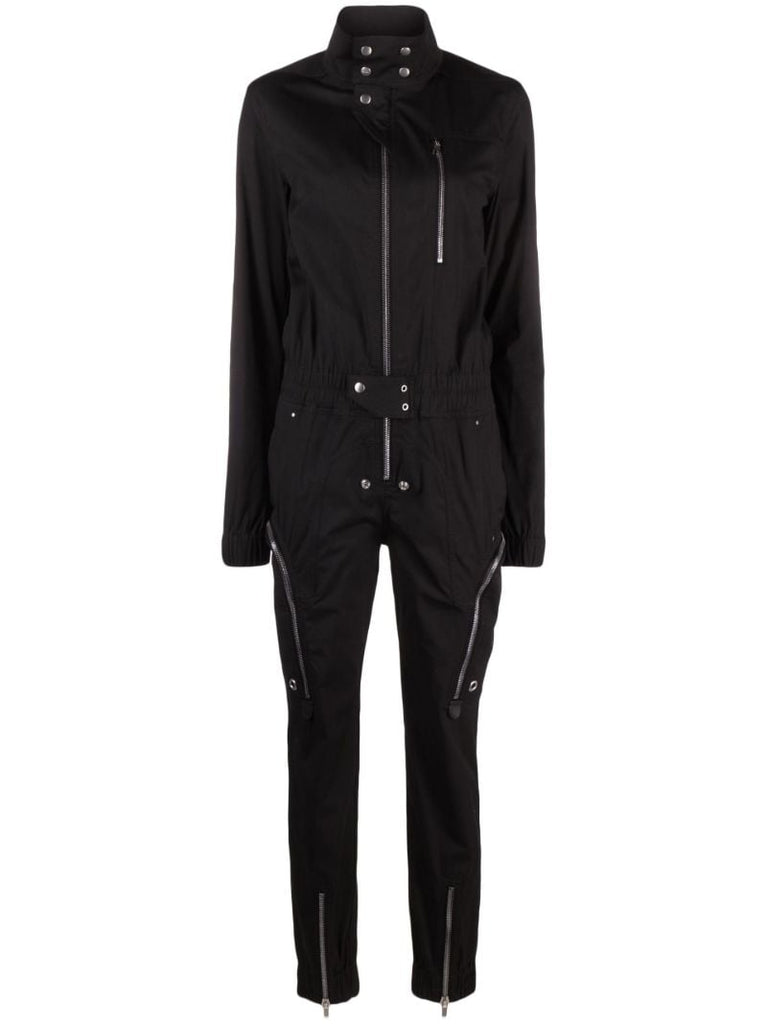 Black Bauhaus Cotton Jumpsuit