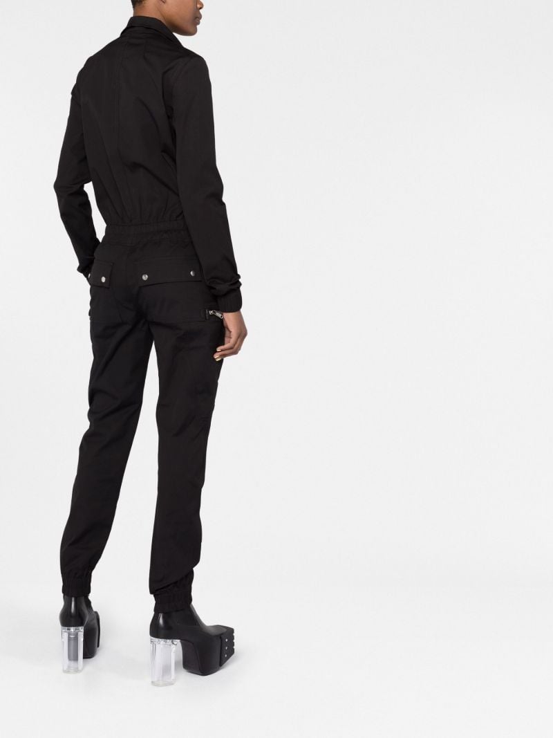 Black Bauhaus Cotton Jumpsuit