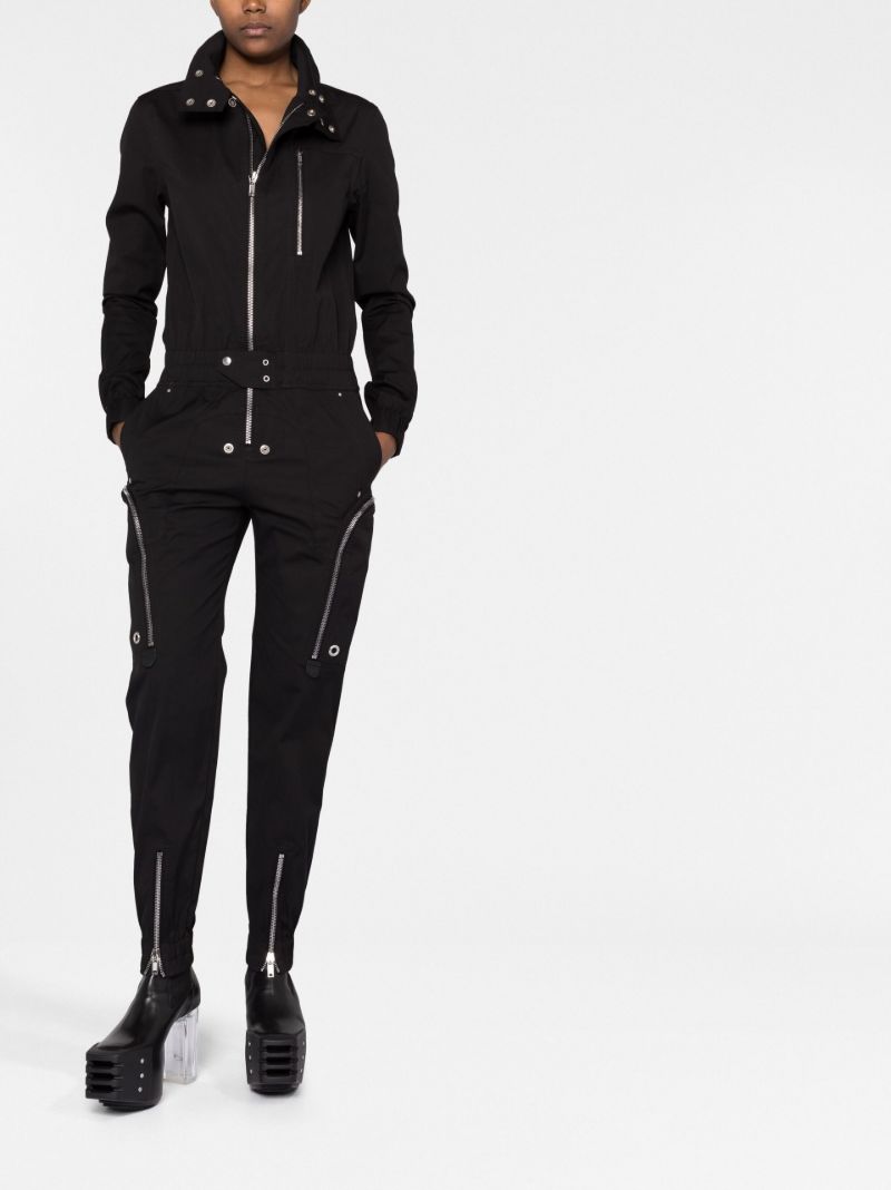 Black Bauhaus Cotton Jumpsuit