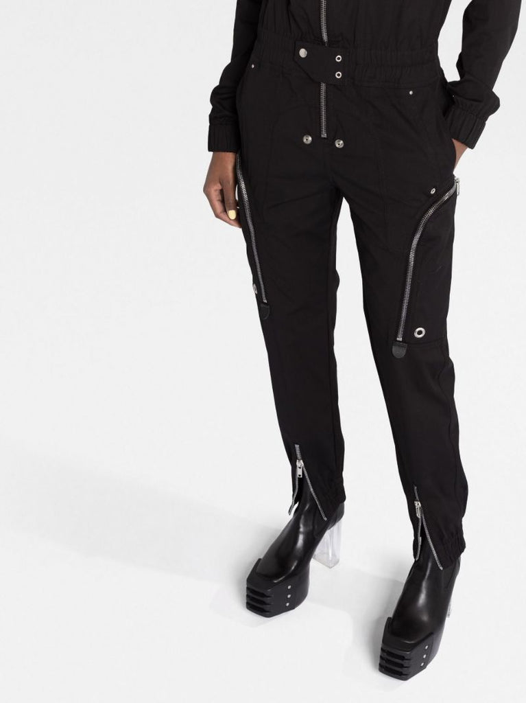 Black Bauhaus Cotton Jumpsuit