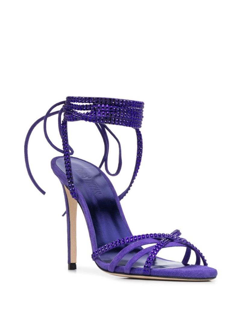 Purple Holly Nicole 105 Suede Sandals