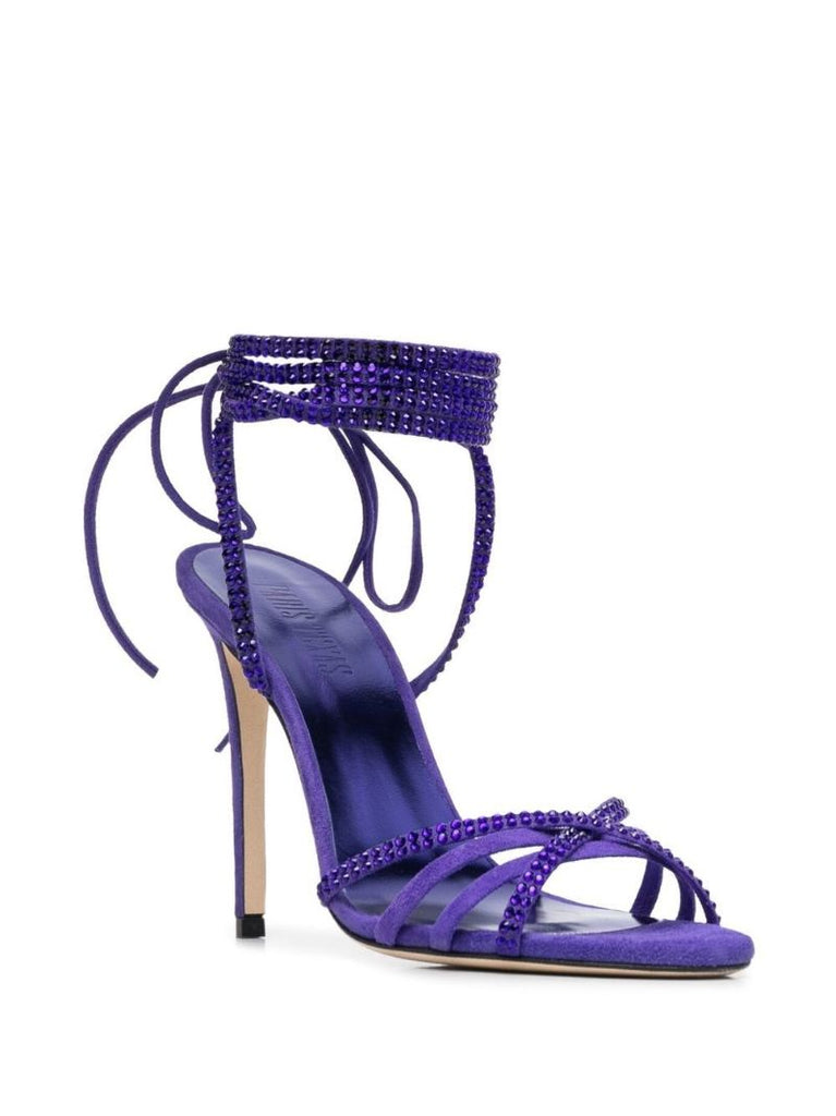 Purple Holly Nicole 105 Suede Sandals