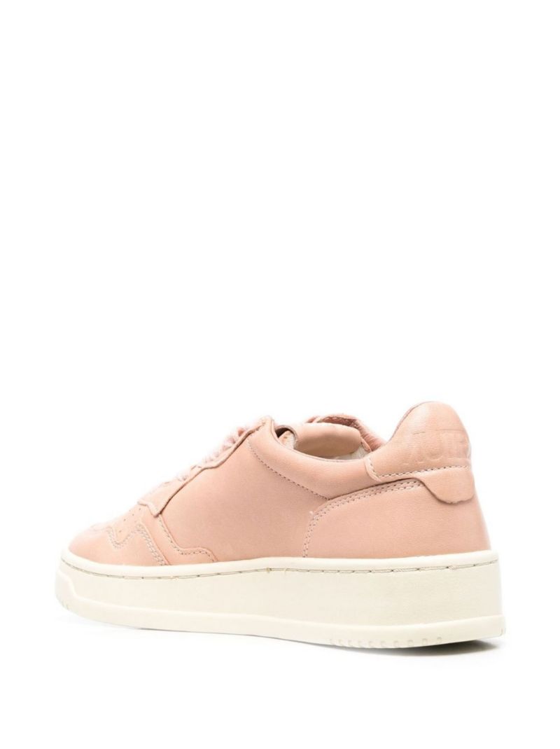 Pink Medalist Leather Sneakers